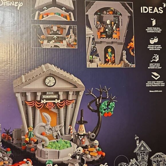 Nightmare Before Christmas Lego Set Disney Tim Burton LEGO 21351 - Picture 5 of 8